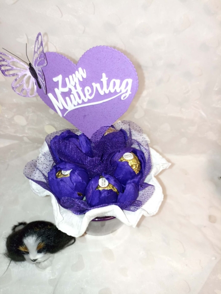 Pralinen Baum Muttertagsgeschenk